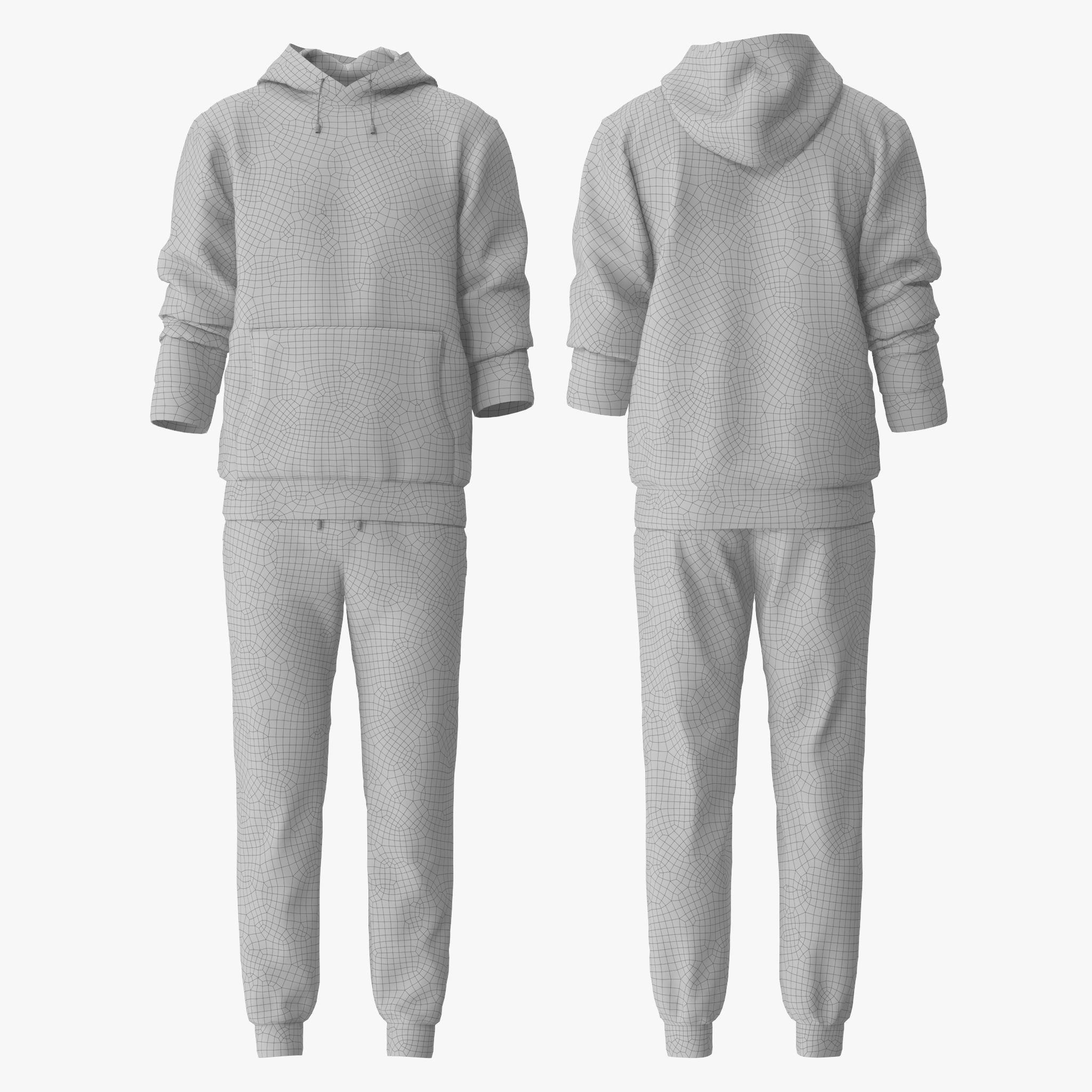 Hoodie Tracksuits 3D model_14