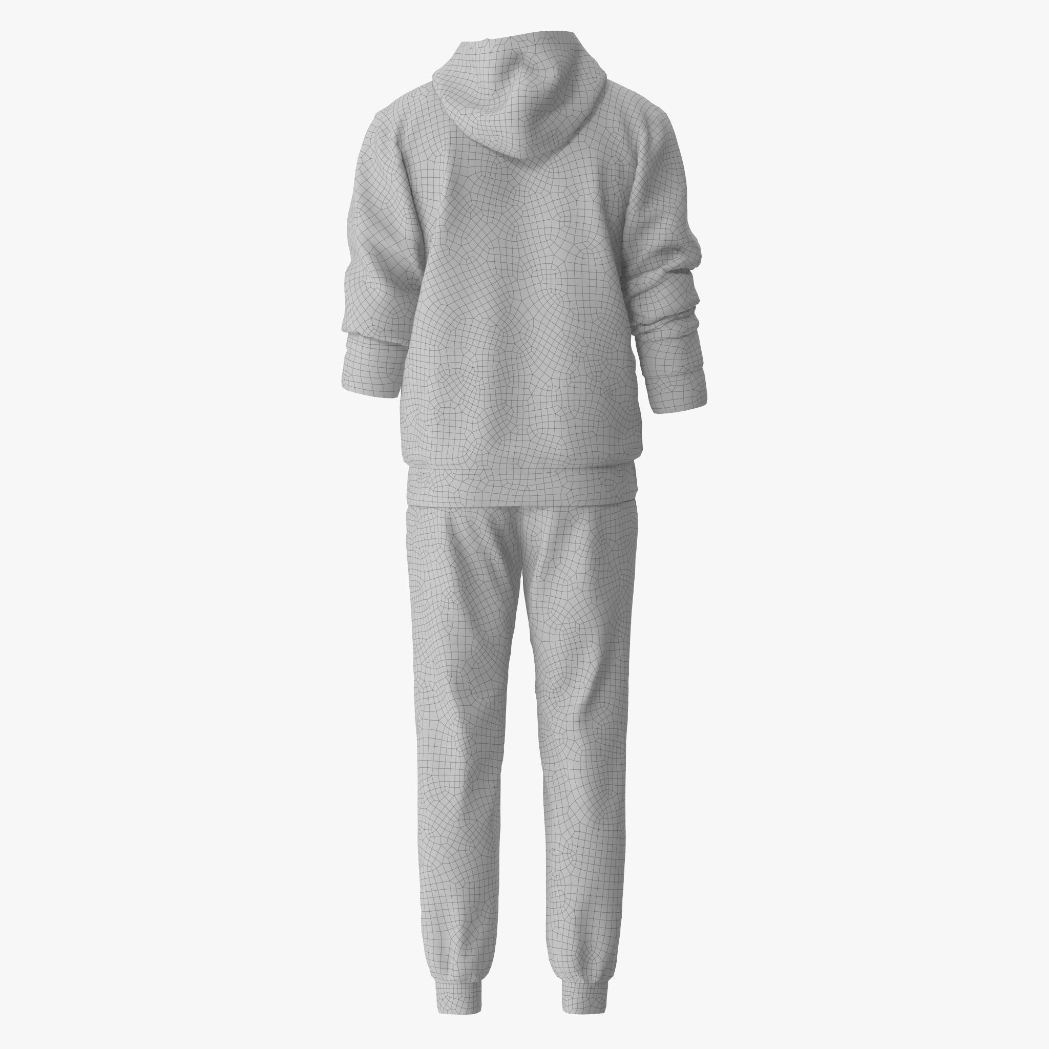 Hoodie Tracksuits 3D model_16