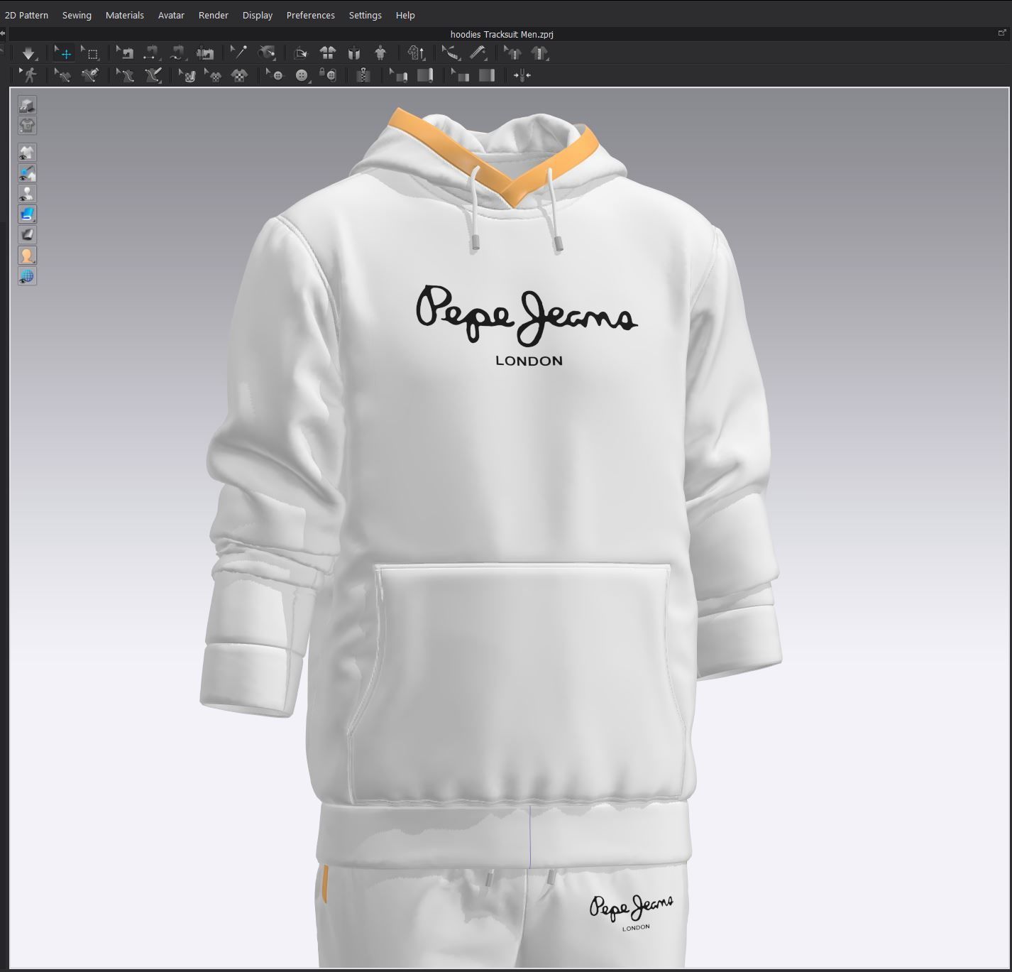 Hoodie Tracksuits 3D model_23