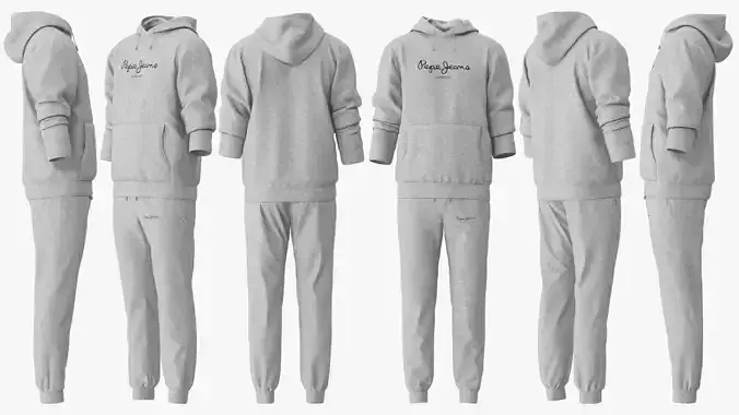Hoodie Tracksuits 3D model