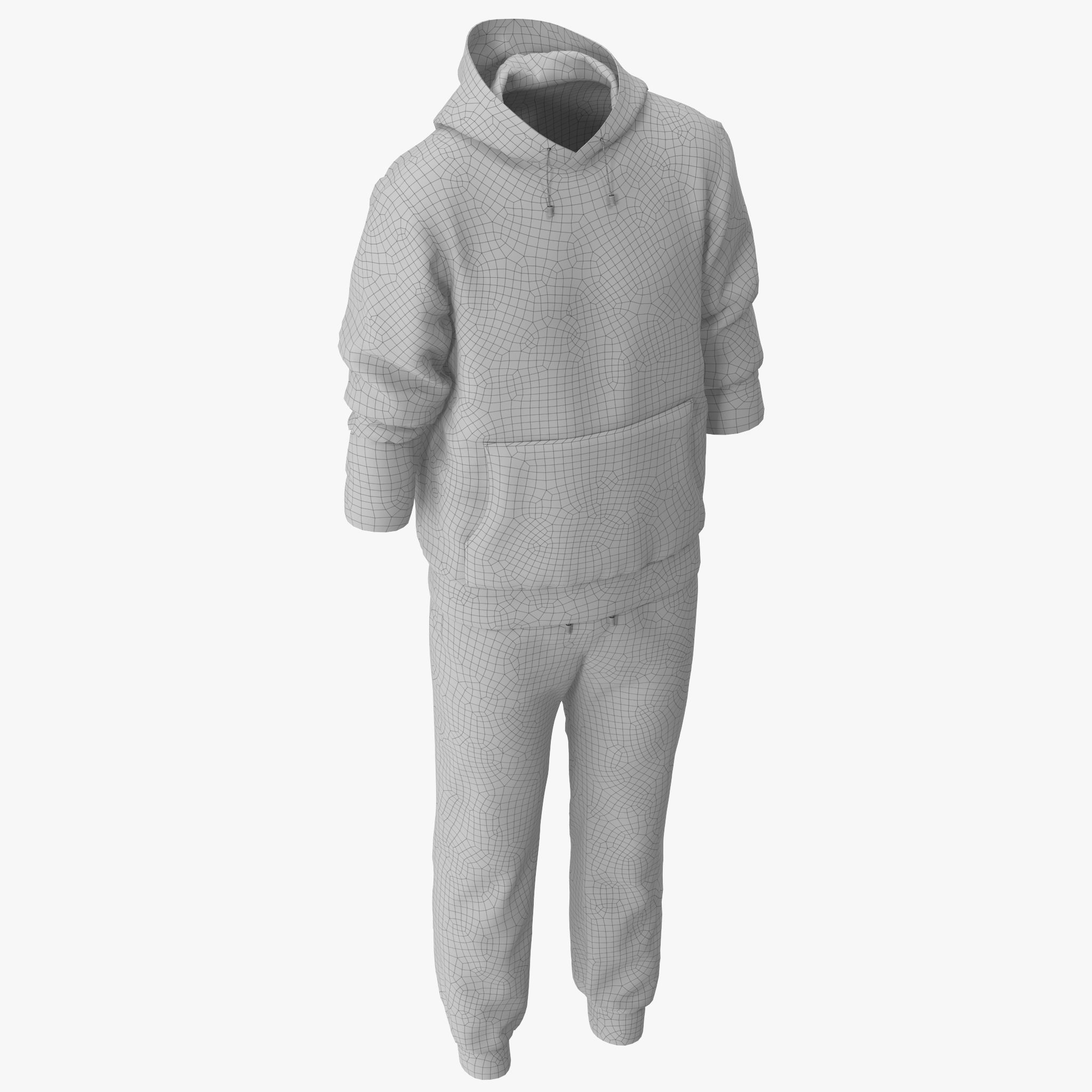 Hoodie Tracksuits 3D model_17