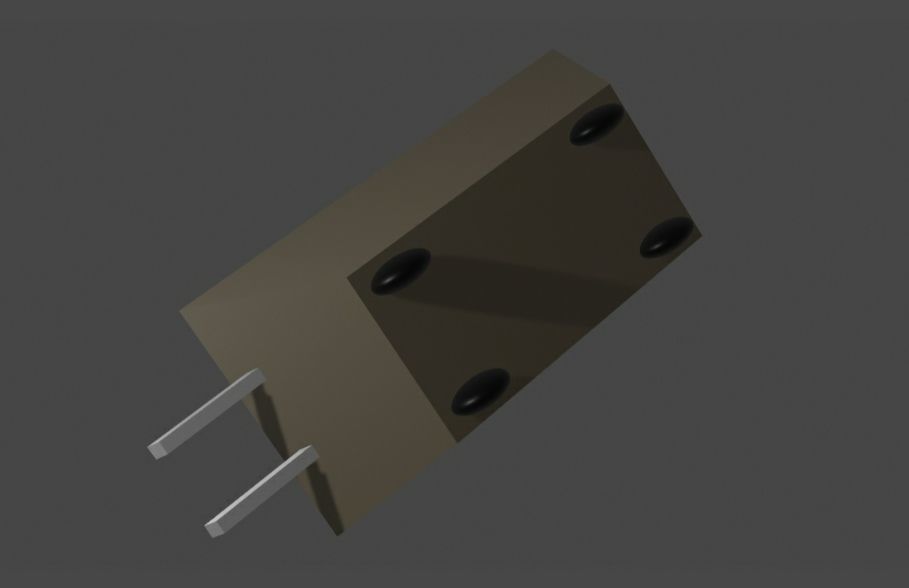 Cart with Wheelers 3D model_4