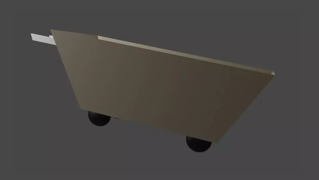 Cart with Wheelers 3D model_0