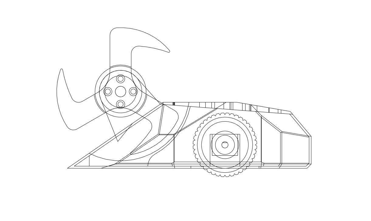 3D printable antweight battlebot - Bulldog 3D print model_9