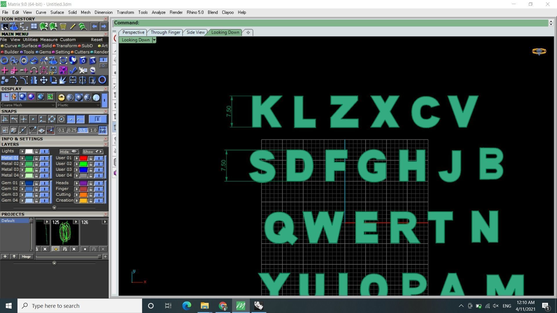 ENGLISH ALPHABET LETTERS 3D print model_1