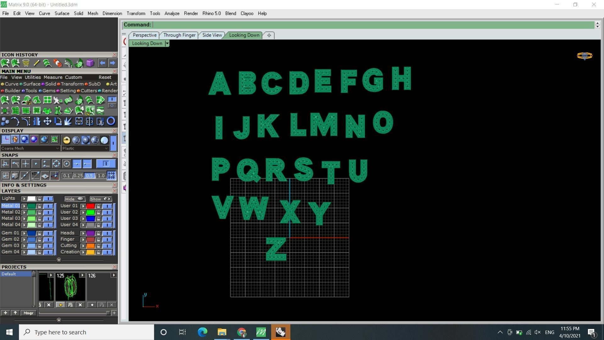ENGLISH ALPHABET LETTERS 3D print model_3