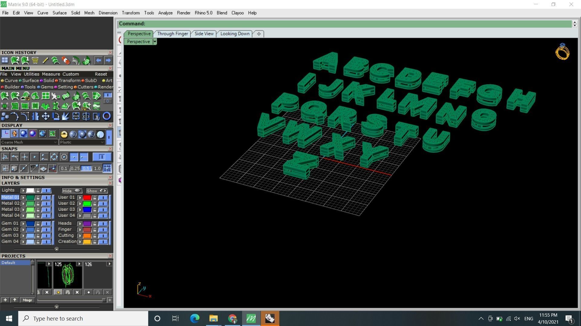 ENGLISH ALPHABET LETTERS 3D print model_4