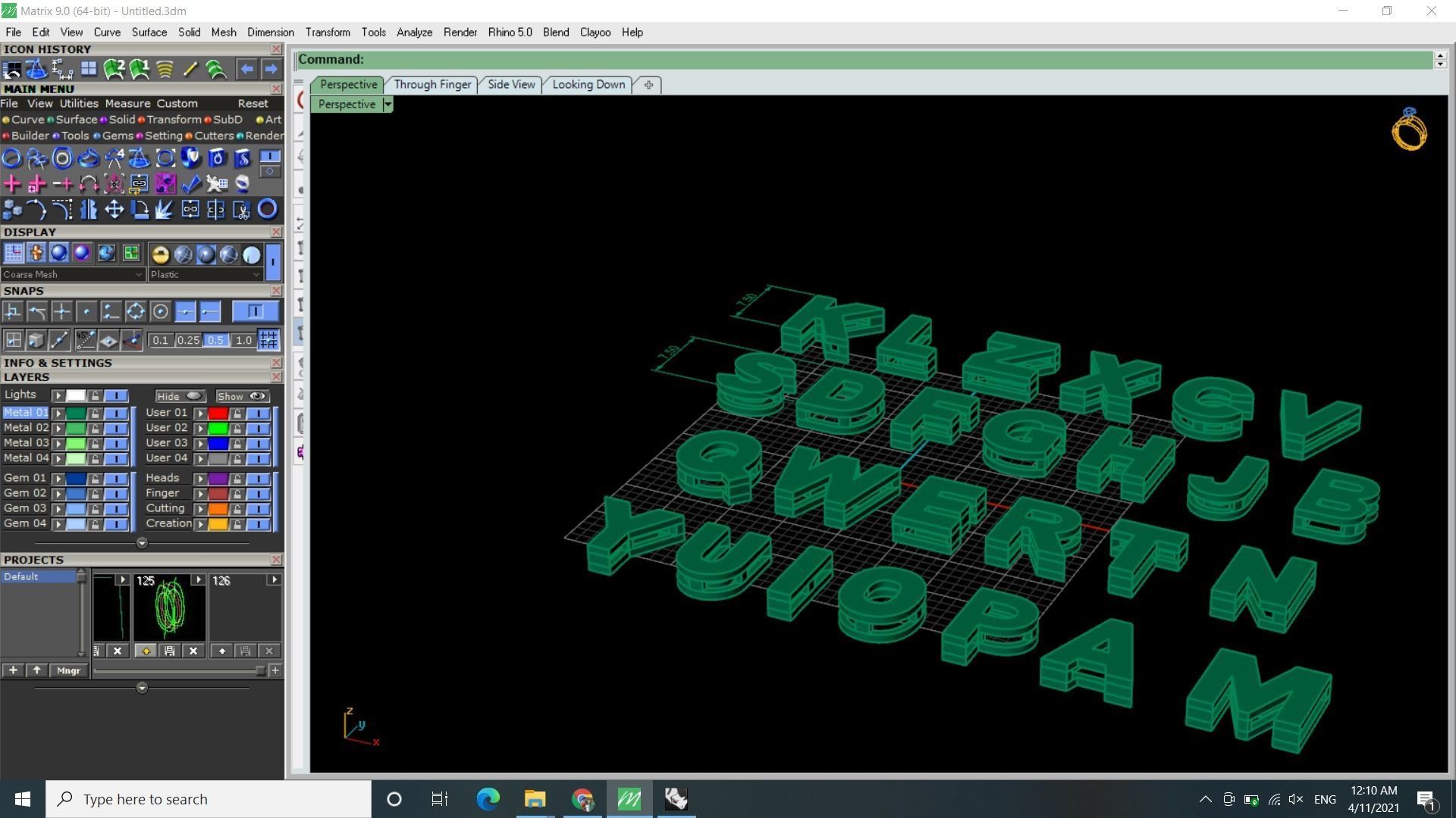 ENGLISH ALPHABET LETTERS 3D print model_2