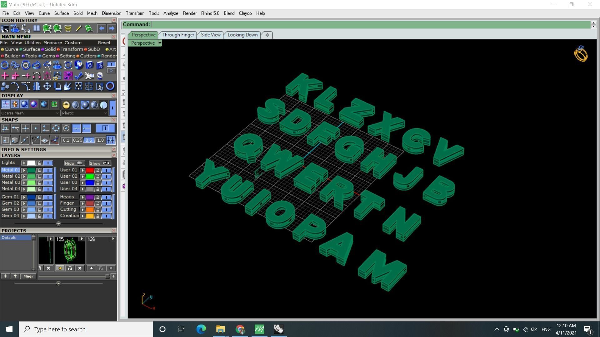 ENGLISH ALPHABET LETTERS 3D print model_9