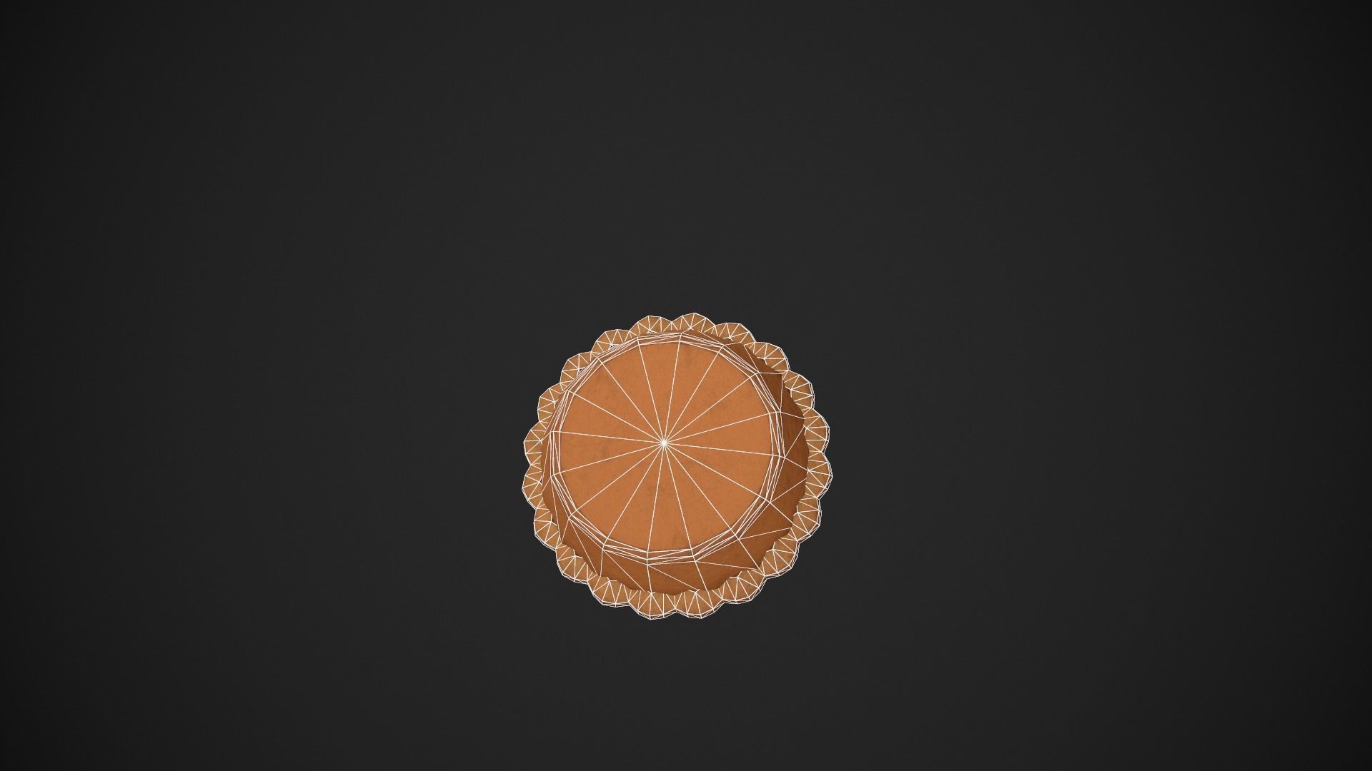 Cherry Pie Low-poly 3D model_22