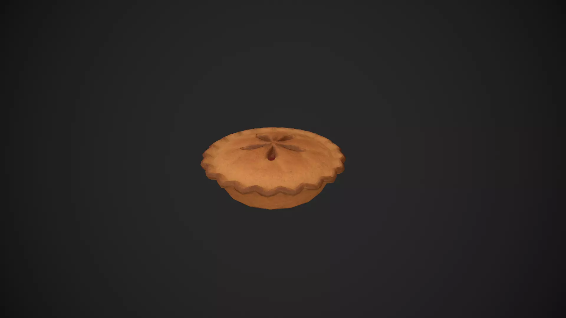 Cherry Pie Low-poly 3D model_0
