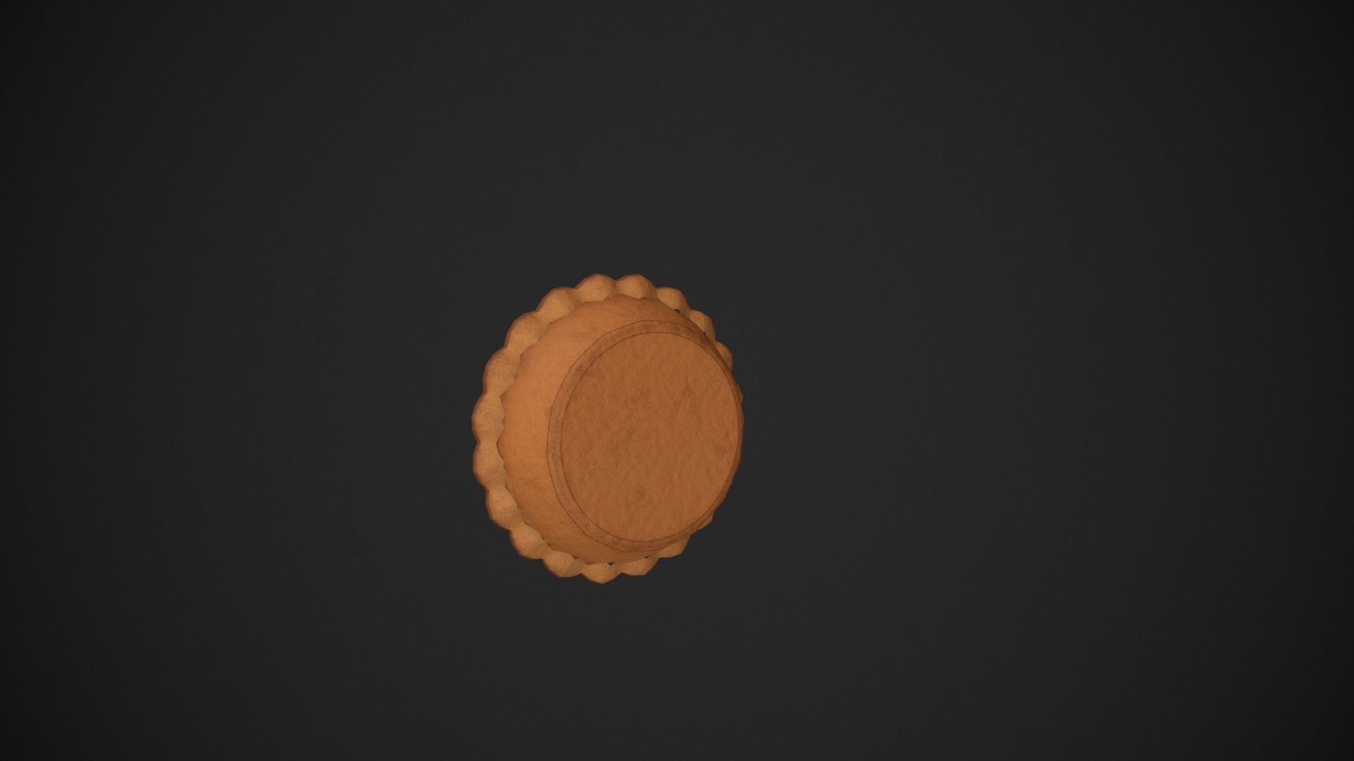 Cherry Pie Low-poly 3D model_13