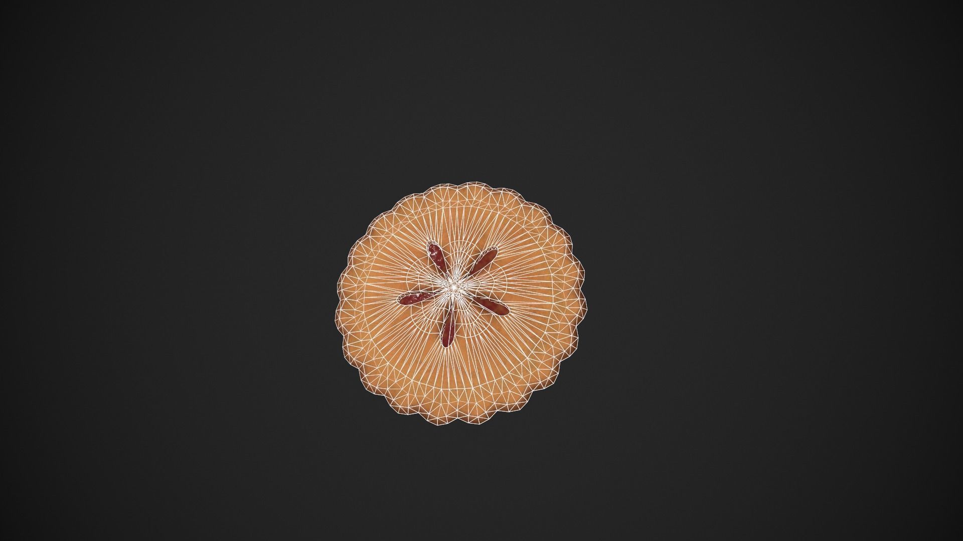 Cherry Pie Low-poly 3D model_21