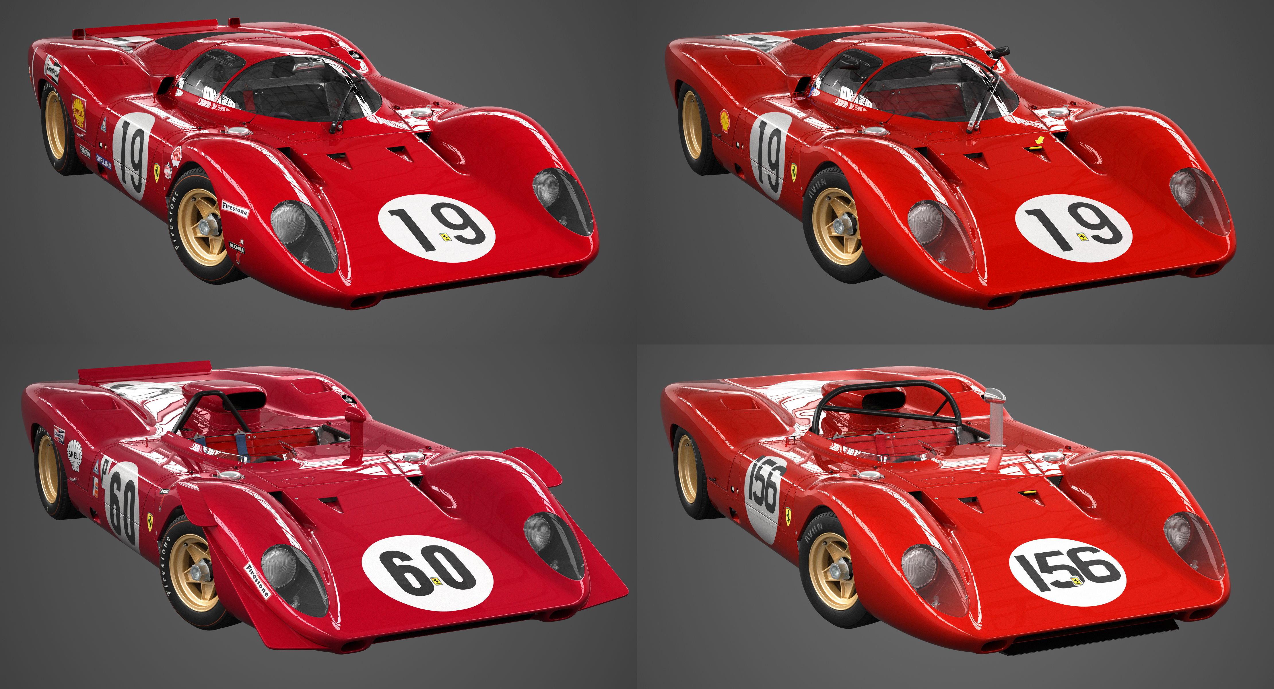 Ferrari 312P Pack Collection Bundle _1