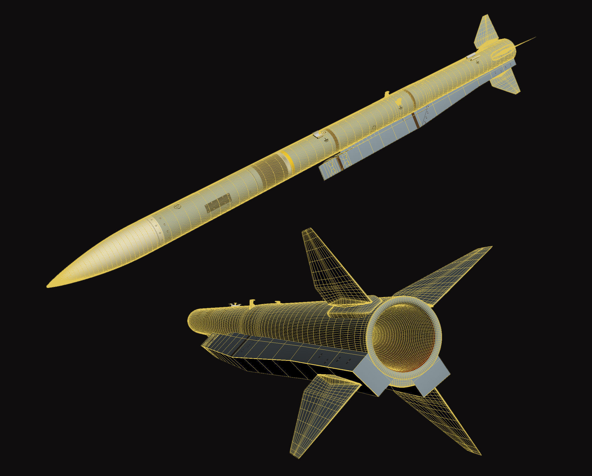 Meteor Missile 3D model_5