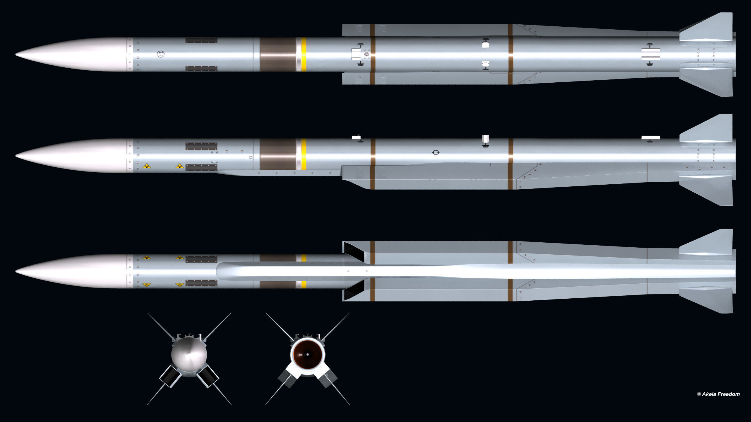 Meteor Missile 3D model_4