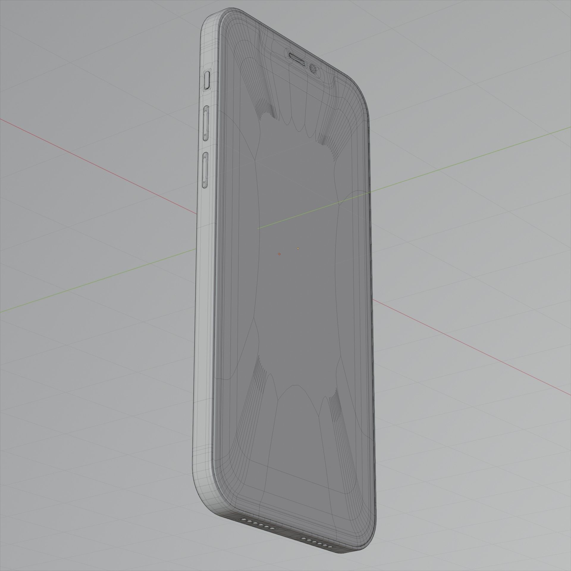 iPhone 12 Apple 2020 new design Low-poly 3D model_22