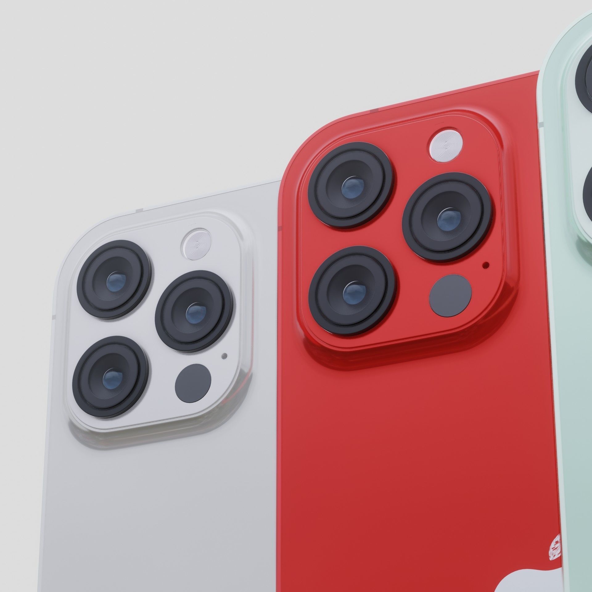 iPhone 12 Apple 2020 new design Low-poly 3D model_21