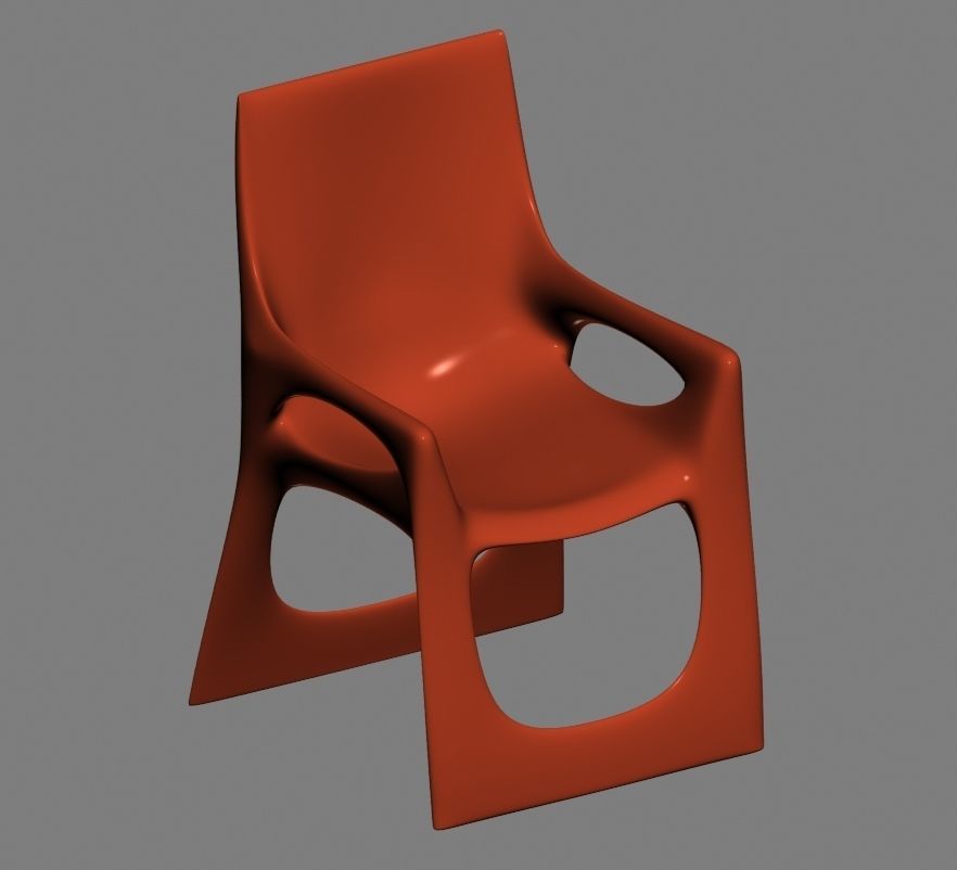 chair 166 3D model_4