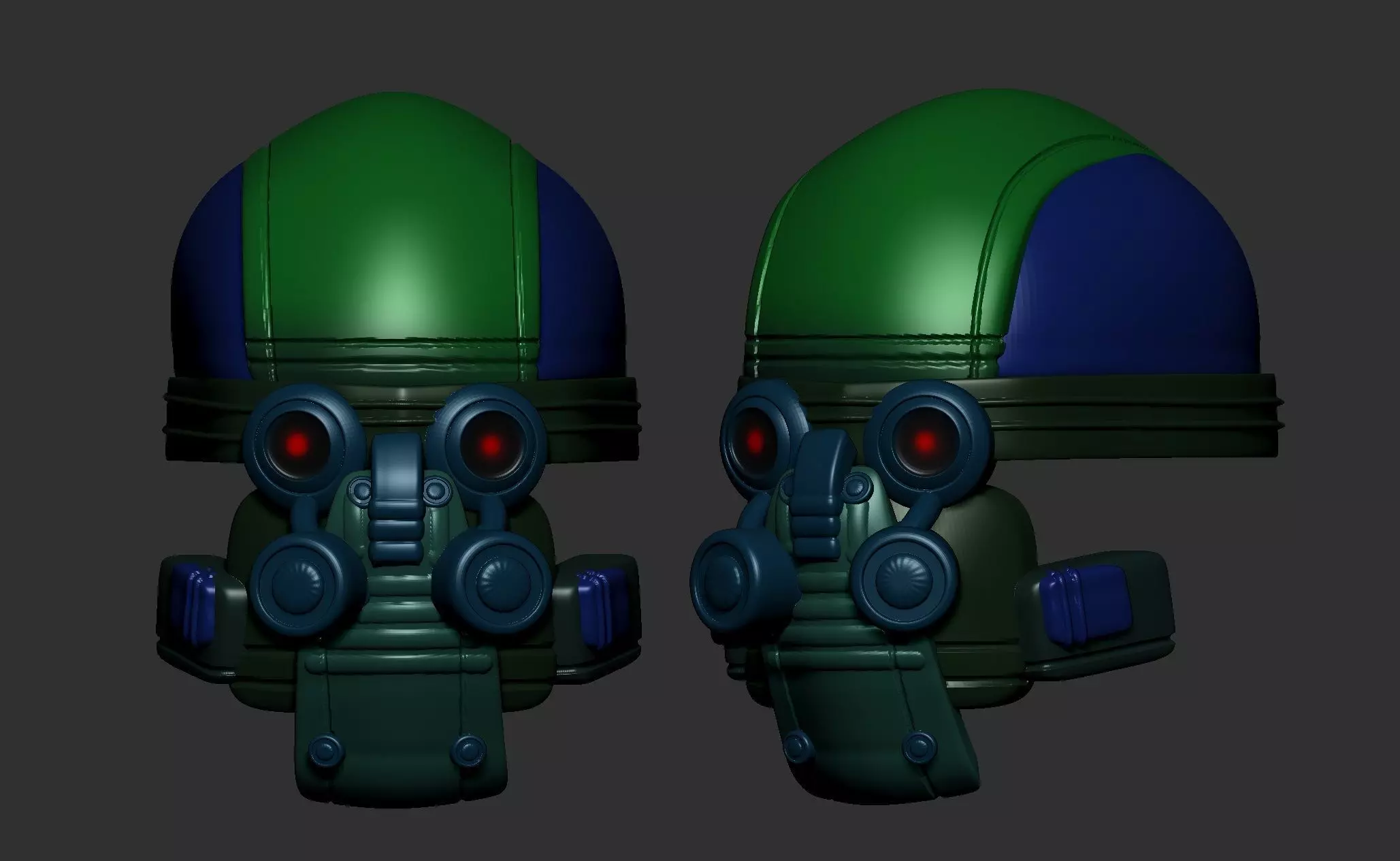 helmet high poly sculpt 3d printable ver 7 3D model 3D model_0