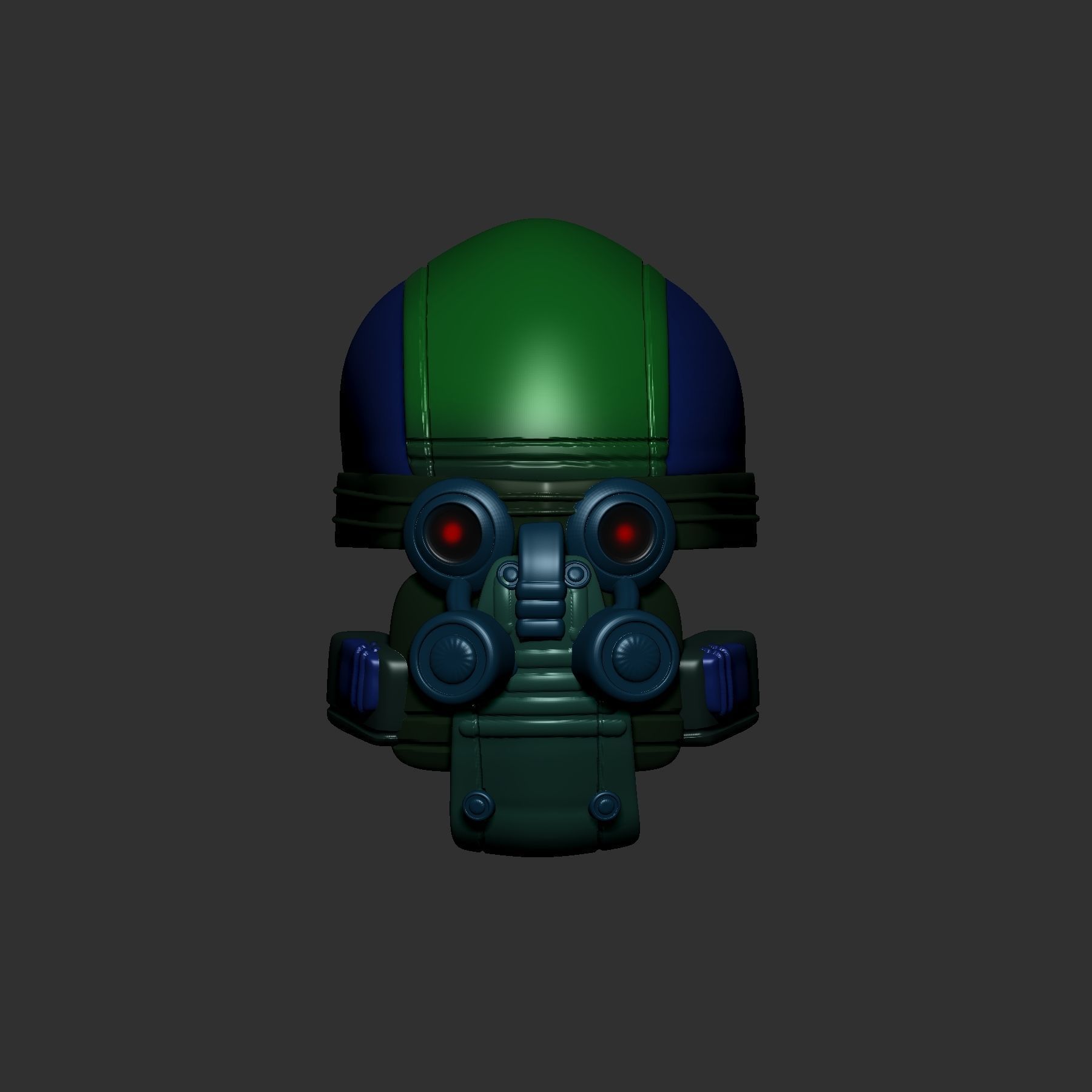 helmet high poly sculpt 3d printable ver 7 3D model 3D model_1