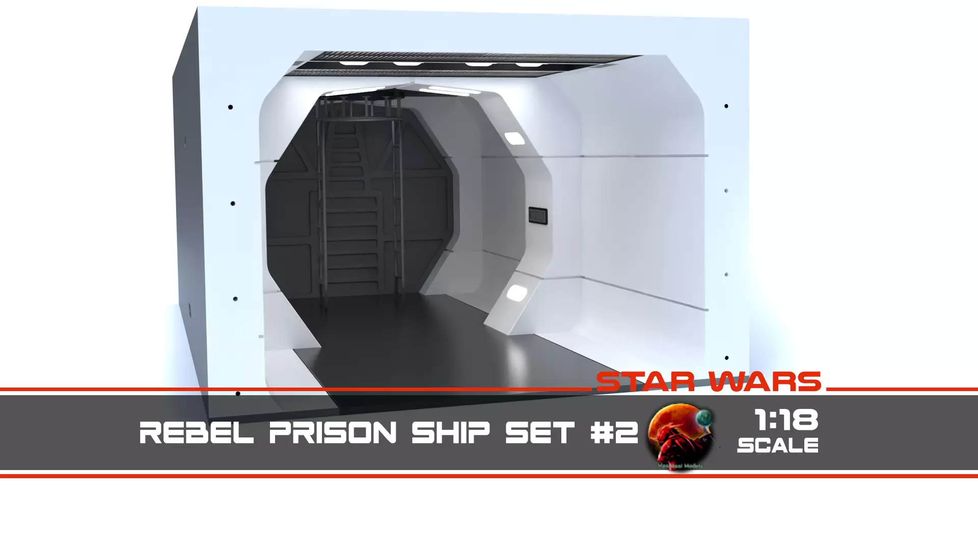 The Mandalorian - Rebel Prison Ship 2 - Small Hallway 1-18 scale 3D print model_0
