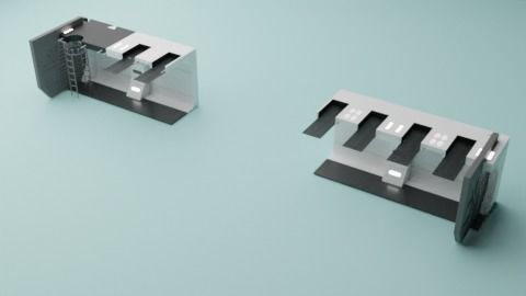 The Mandalorian - Rebel Prison Ship 2 - Small Hallway 1-18 scale 3D print model_7