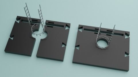 The Mandalorian - Rebel Prison Ship 2 - Small Hallway 1-18 scale 3D print model_14