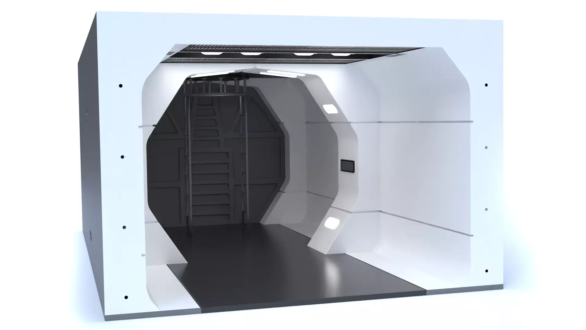 The Mandalorian - Rebel Prison Ship 2 - Small Hallway 1-18 scale 3D print model_3