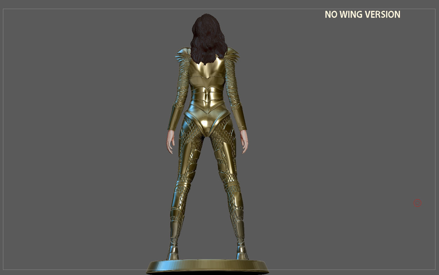 WONDERWOMAN 1984 GOLDEN ARMOR STATUE DC MOVIE GAL GADOT 3D print model_7