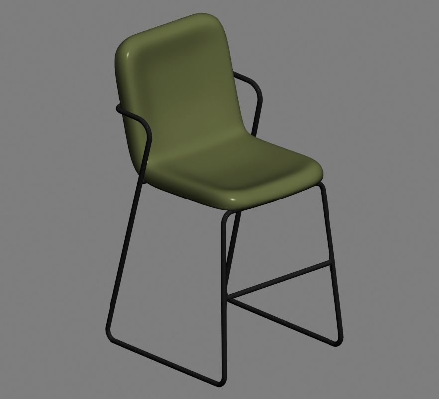 chair 167 3D model_3