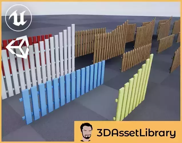 Fence Set Vol 1 For Unreal And Unity