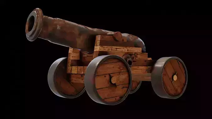 Medieval Cannon 3D model