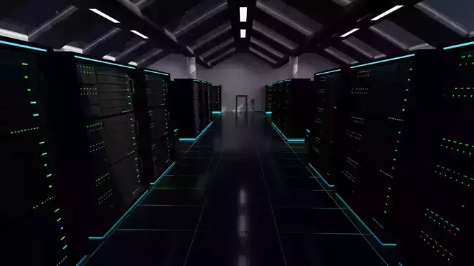 Server Room  3D model