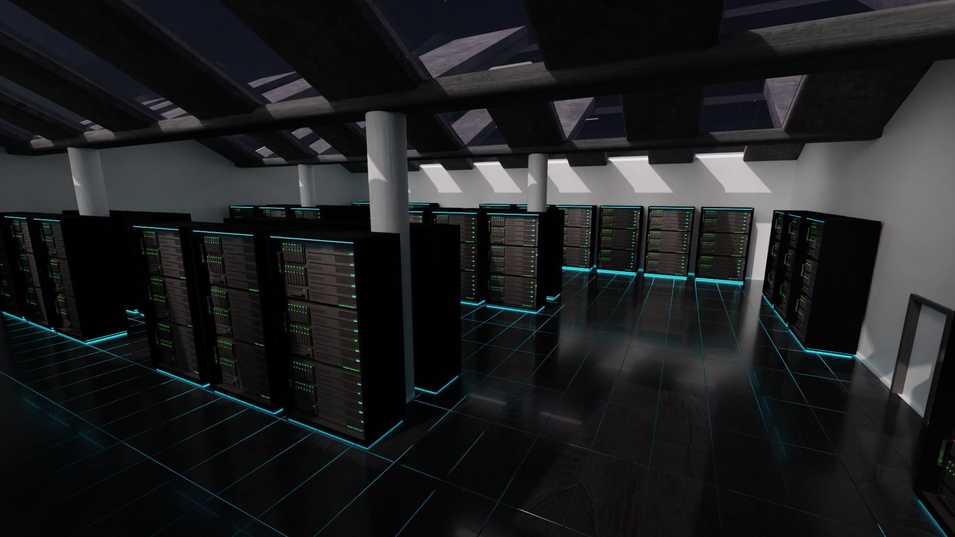 Server Room  3D model_1