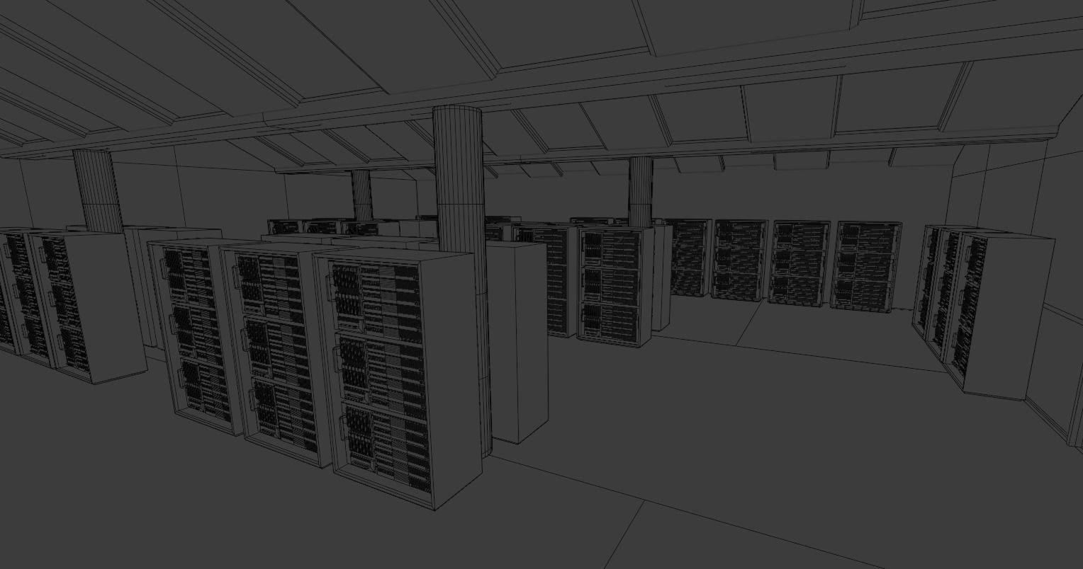 Server Room  3D model_5