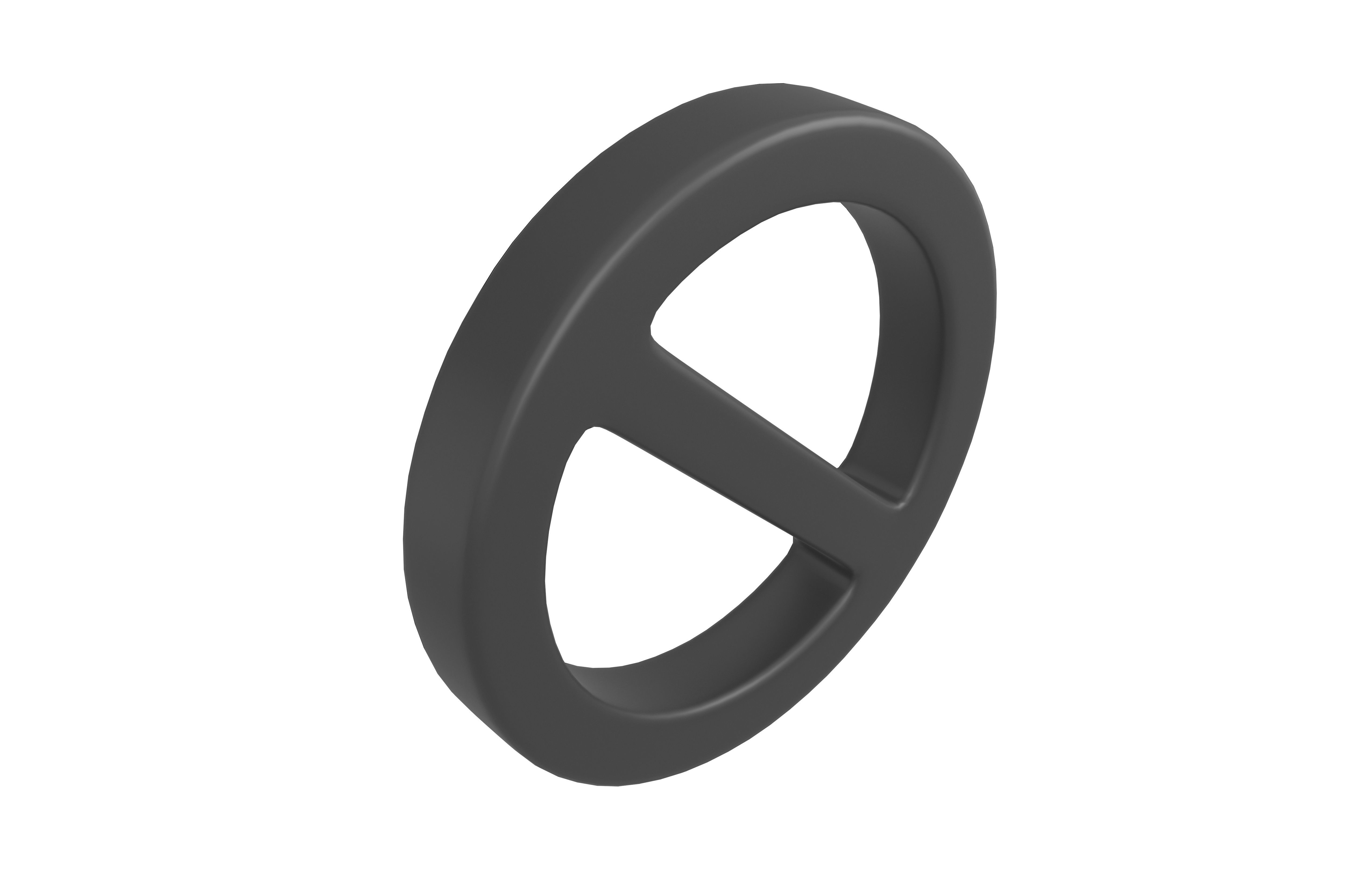 Prohibited Symbol V1 005 Low-poly 3D model_3