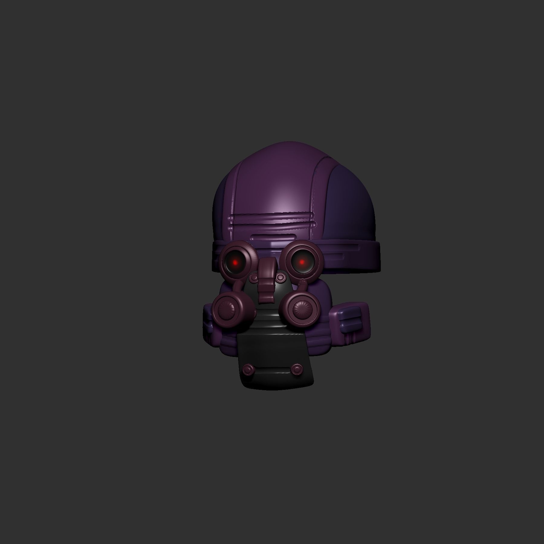 helmet high poly sculpt 3d printable ver 7 3D model 3D model_5