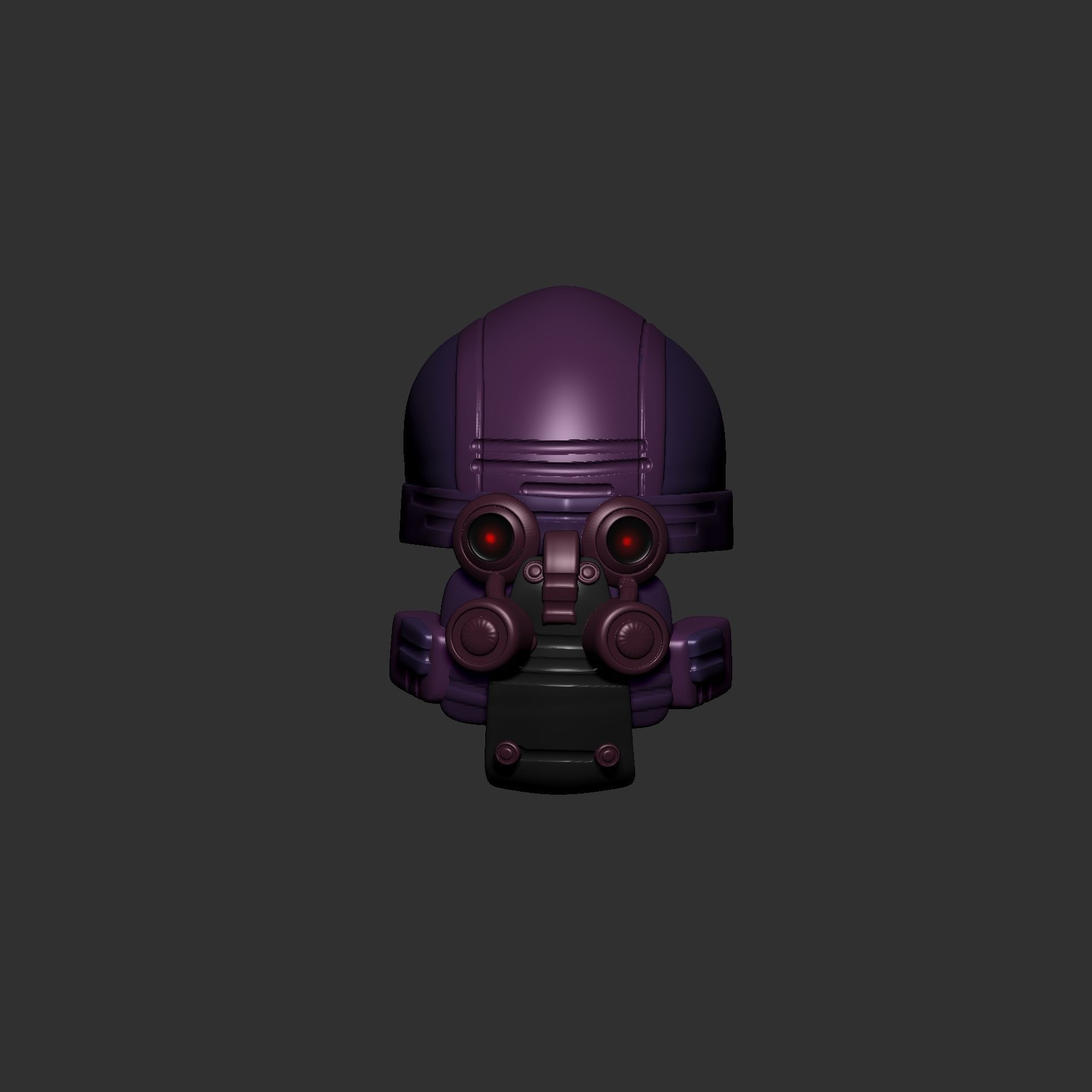 helmet high poly sculpt 3d printable ver 7 3D model 3D model_1