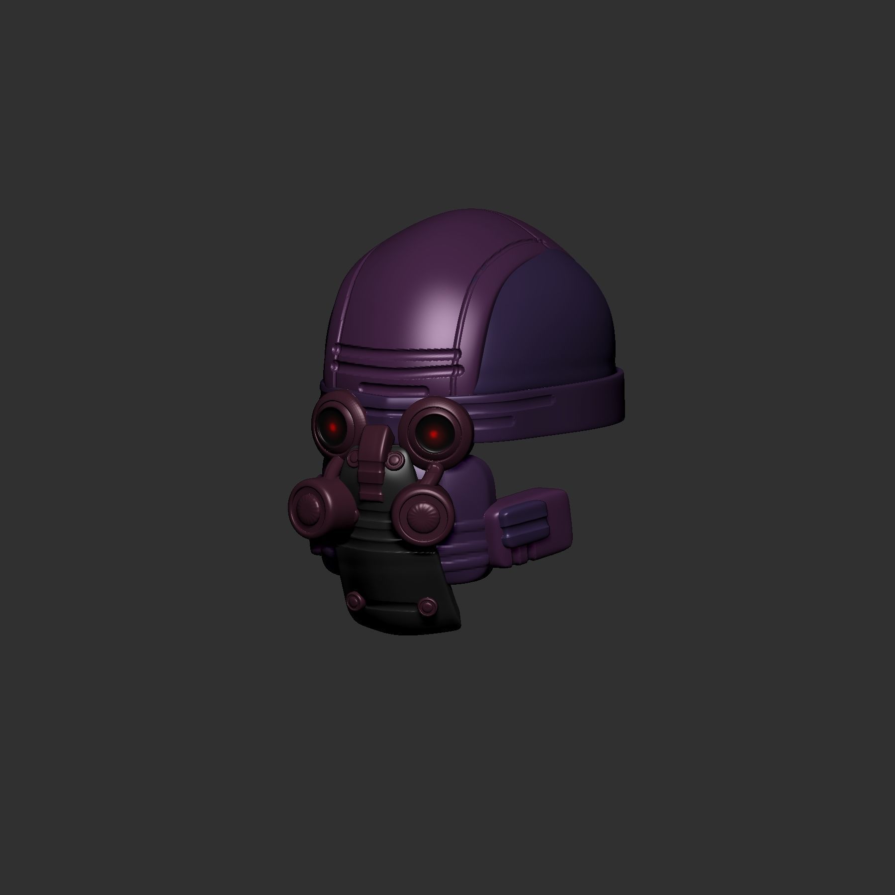 helmet high poly sculpt 3d printable ver 7 3D model 3D model_2