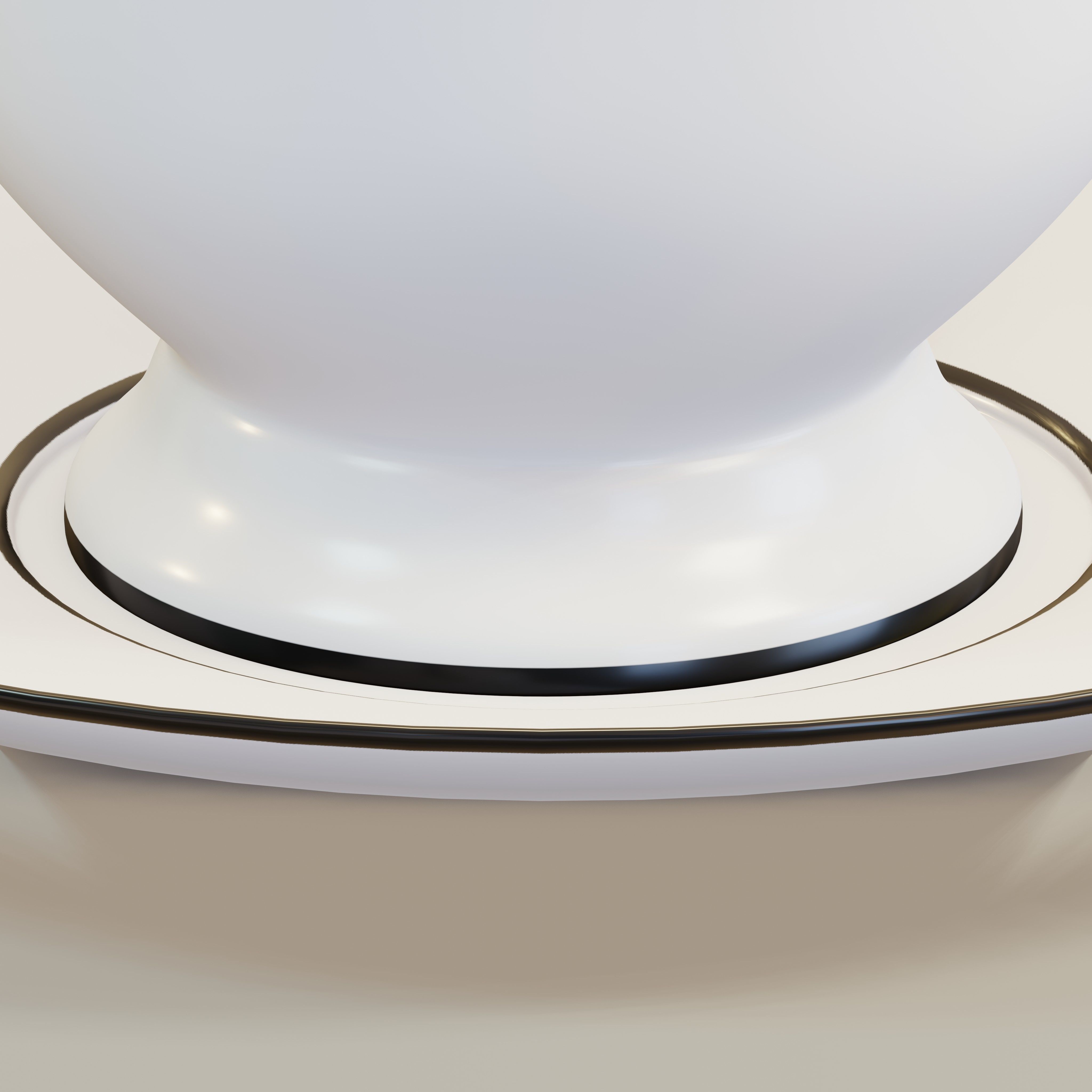 Black and white cup 3D model_3