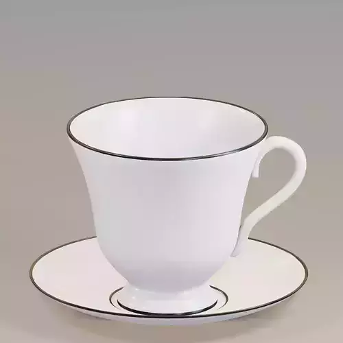 Black and white cup