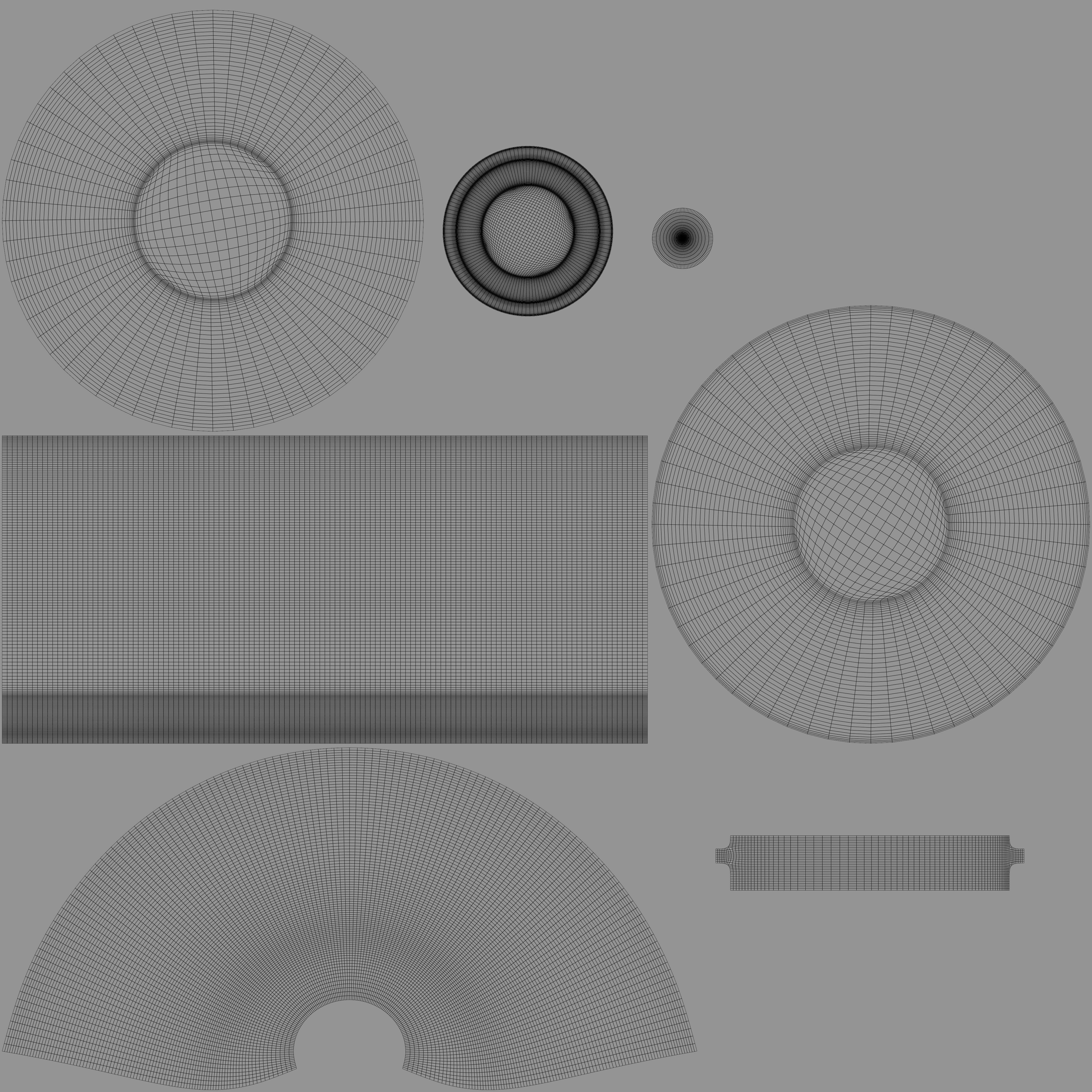 Black and white cup 3D model_10