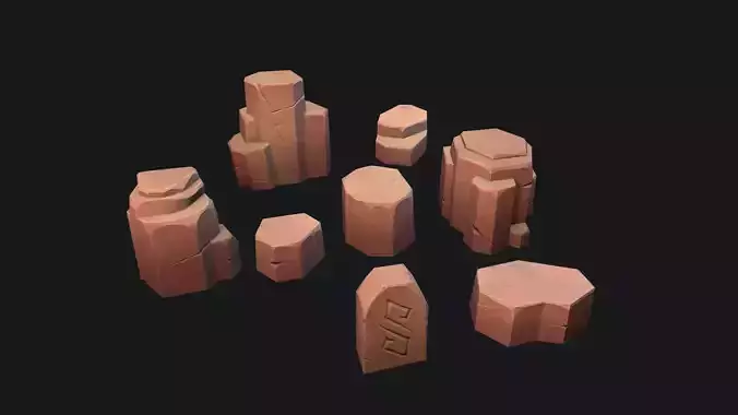 Stylized desert stone