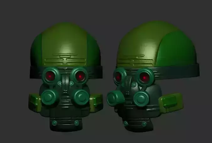  helmet scifi high poly ver 7 sculpt 3d printable 
