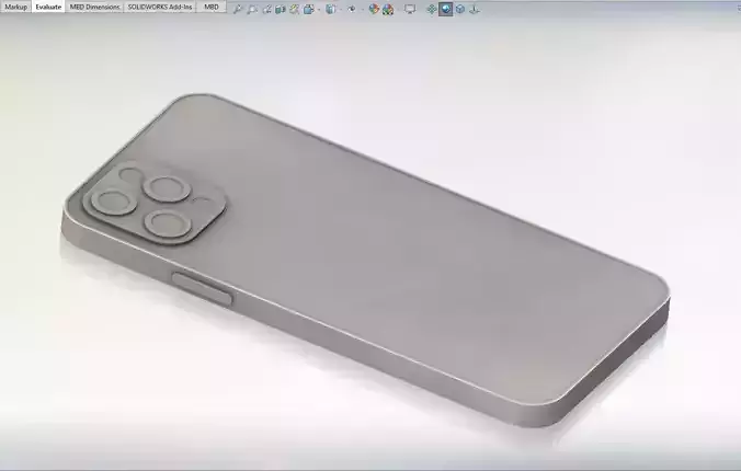 3D printable iPhone 12 PRO basic model 3D print model