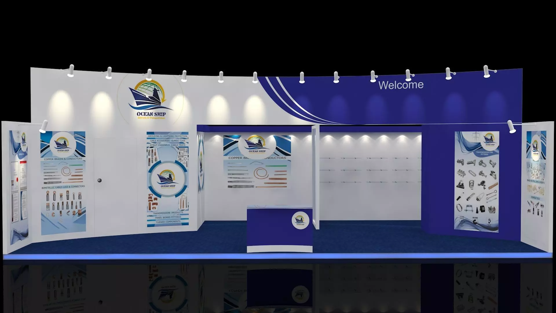 Exhibition Booth 3D model_0