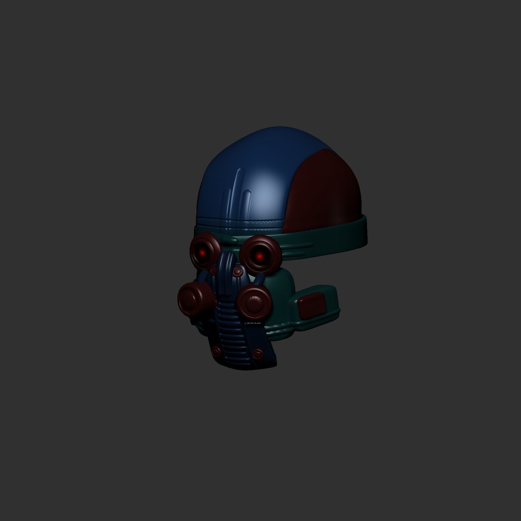 helmet high poly sculpt 3d printable ver 7 3D model 3D model_2