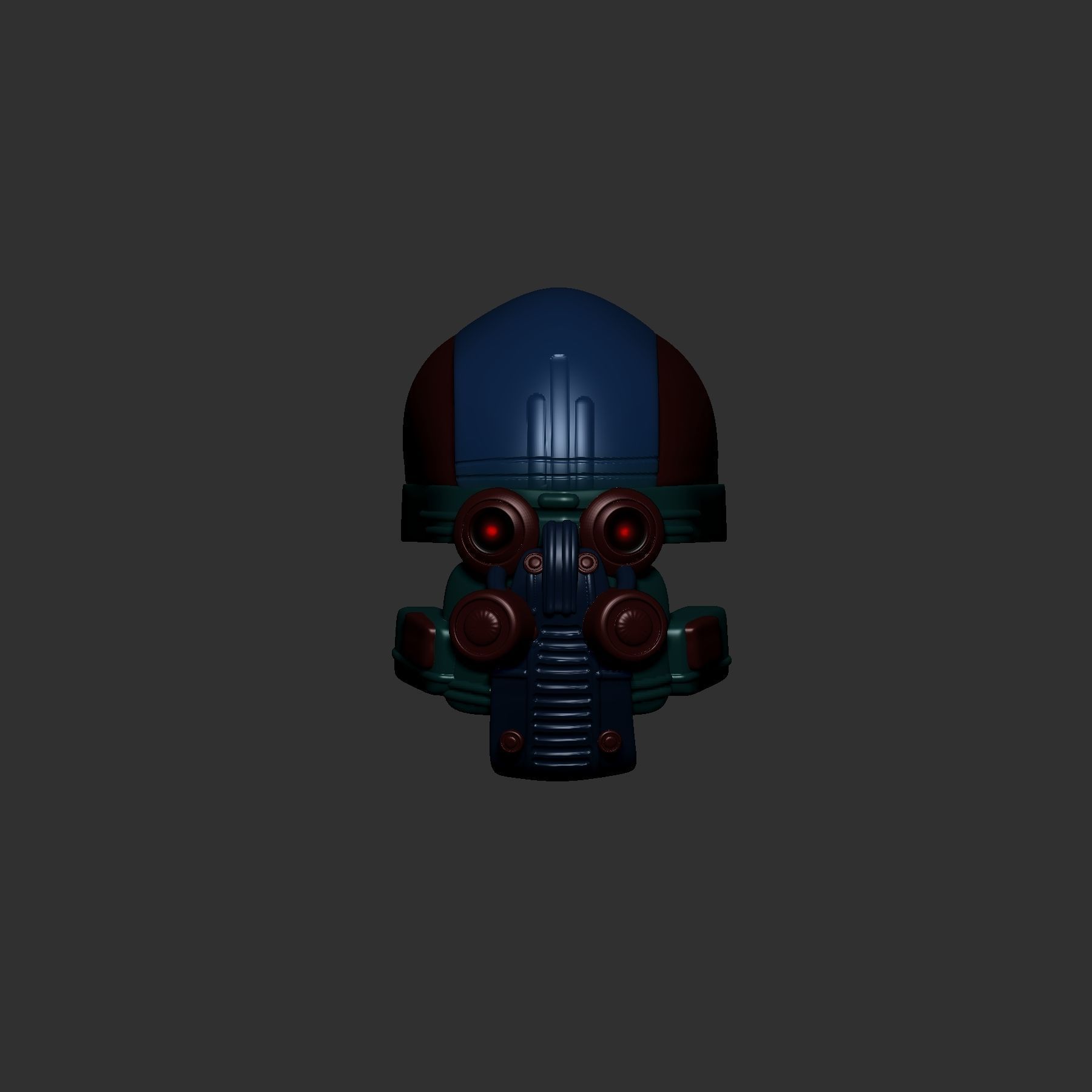helmet high poly sculpt 3d printable ver 7 3D model 3D model_1