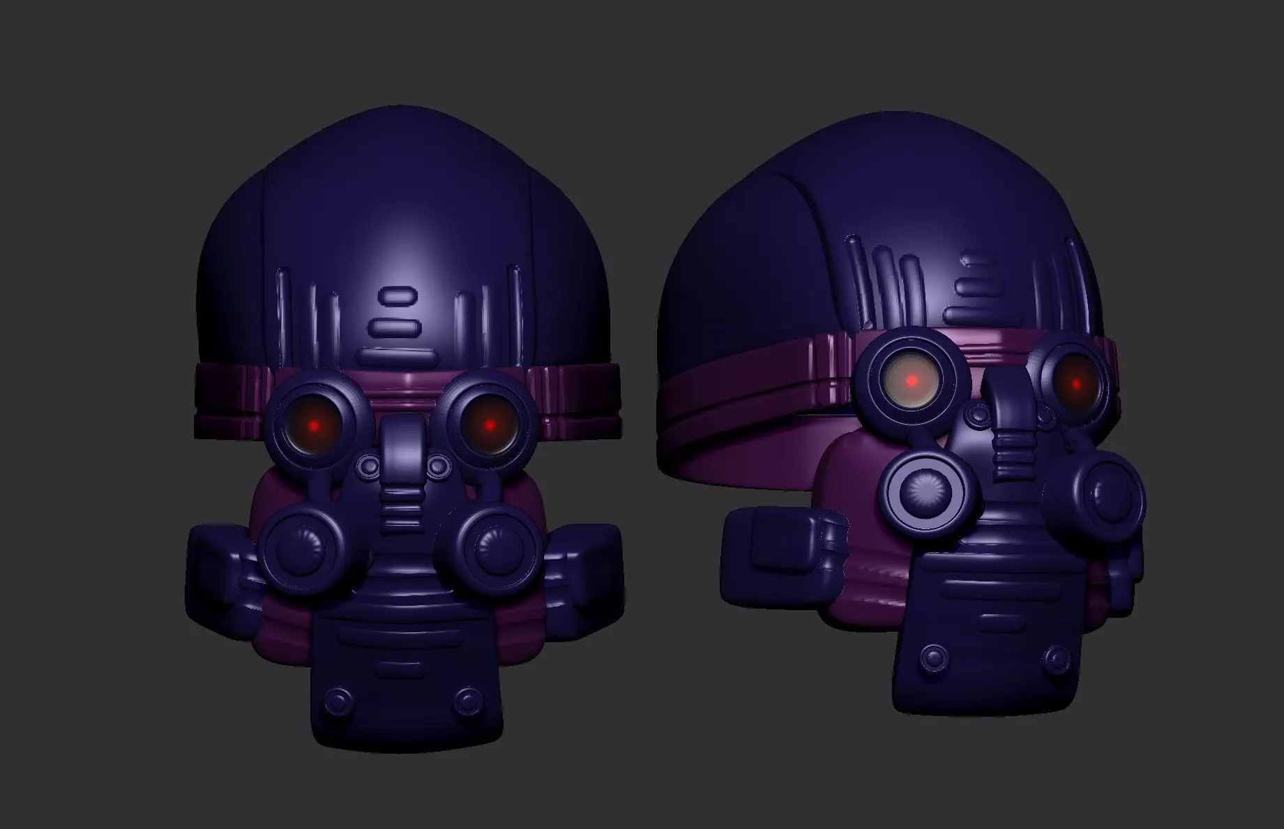 helmet high poly sculpt 3d printable ver 7 3D model 3D model